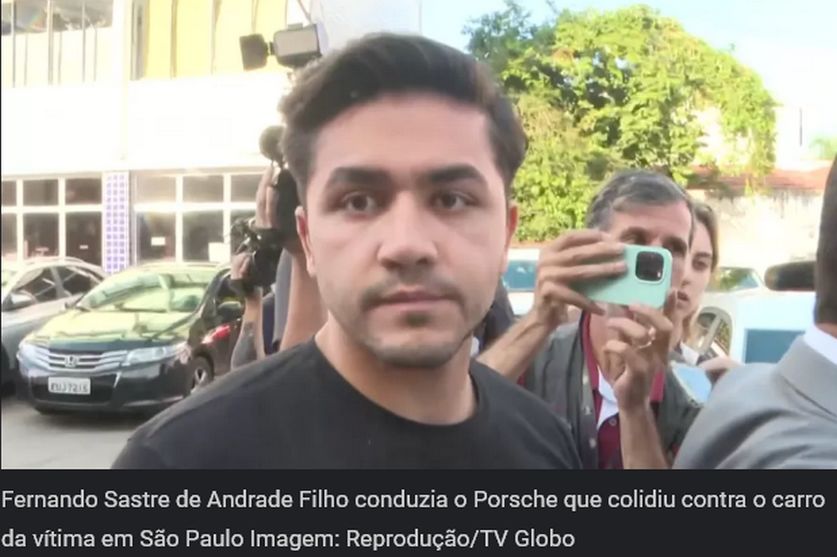 Justiça nega pedido de prisão para motorista Posche que matou pai de família